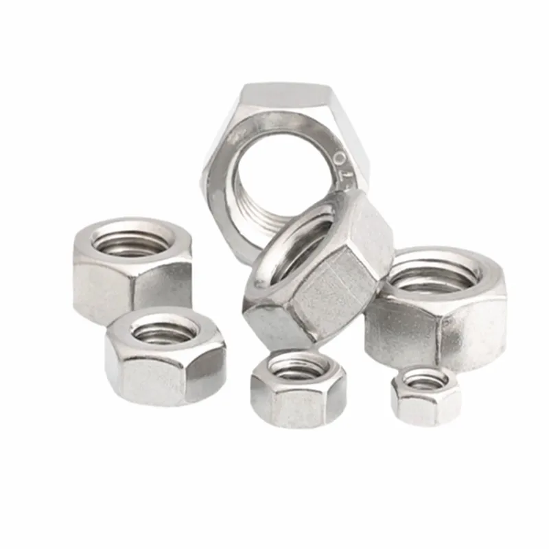 2pcs Anti-Threaded Nut  Left Nut  M4 M5 M6 M8 M10 M12 M14 M16 M18-M20 304 Stainless steel Anti-Nut / Anti-Tooth Nut  DIN934