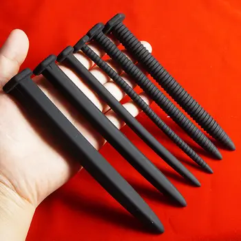 Uretrální hračky pro muže, silikonové penisové zátky s hřebíky a šrouby, sondážní vložky do močové trubice, dilatační katétr do močové trubice, uretrální sonda 8 nejlepší prodej močová trubice šroub penisový kolík - №2