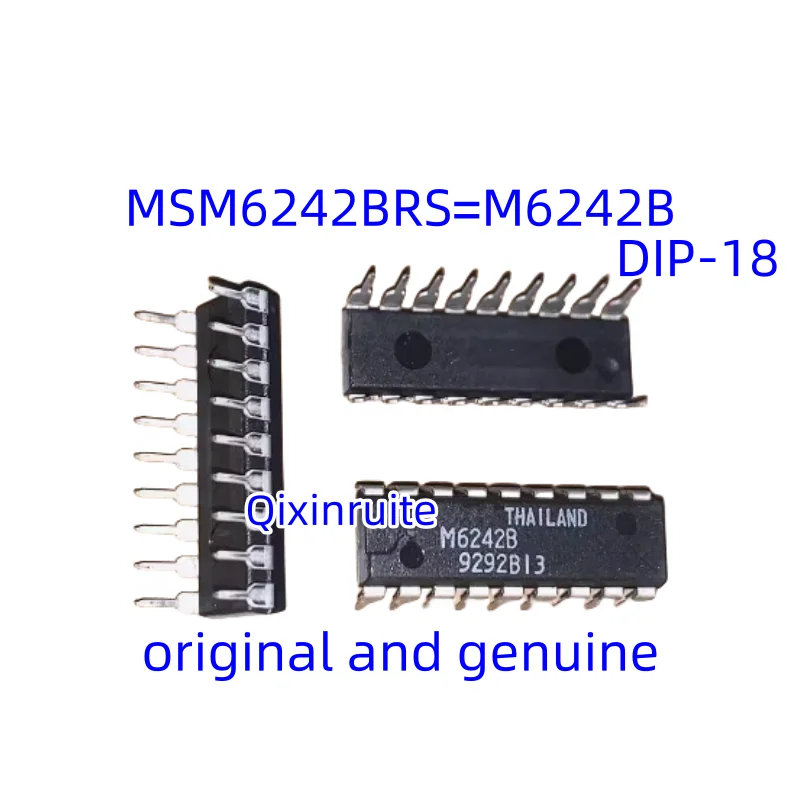 Qixinruite    Original genuine MSM6242BRS=M6242B direct insert DIP-18 clock chip IC integrated circuit