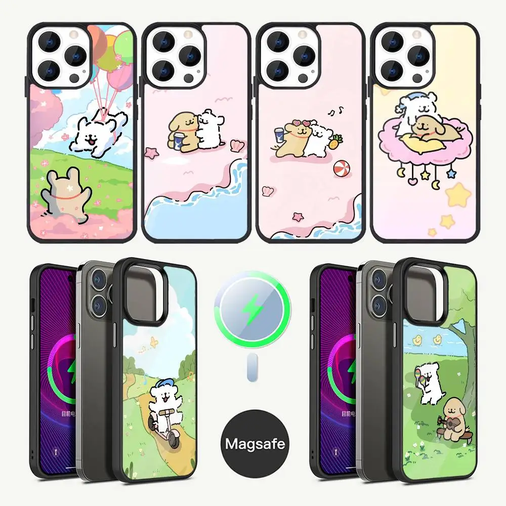 

Happy little dog Phone Case For iPhone 16,15,14,13,12,11,Plus,Pro,Max Mini Magsafe Magnetic Wireless Charging