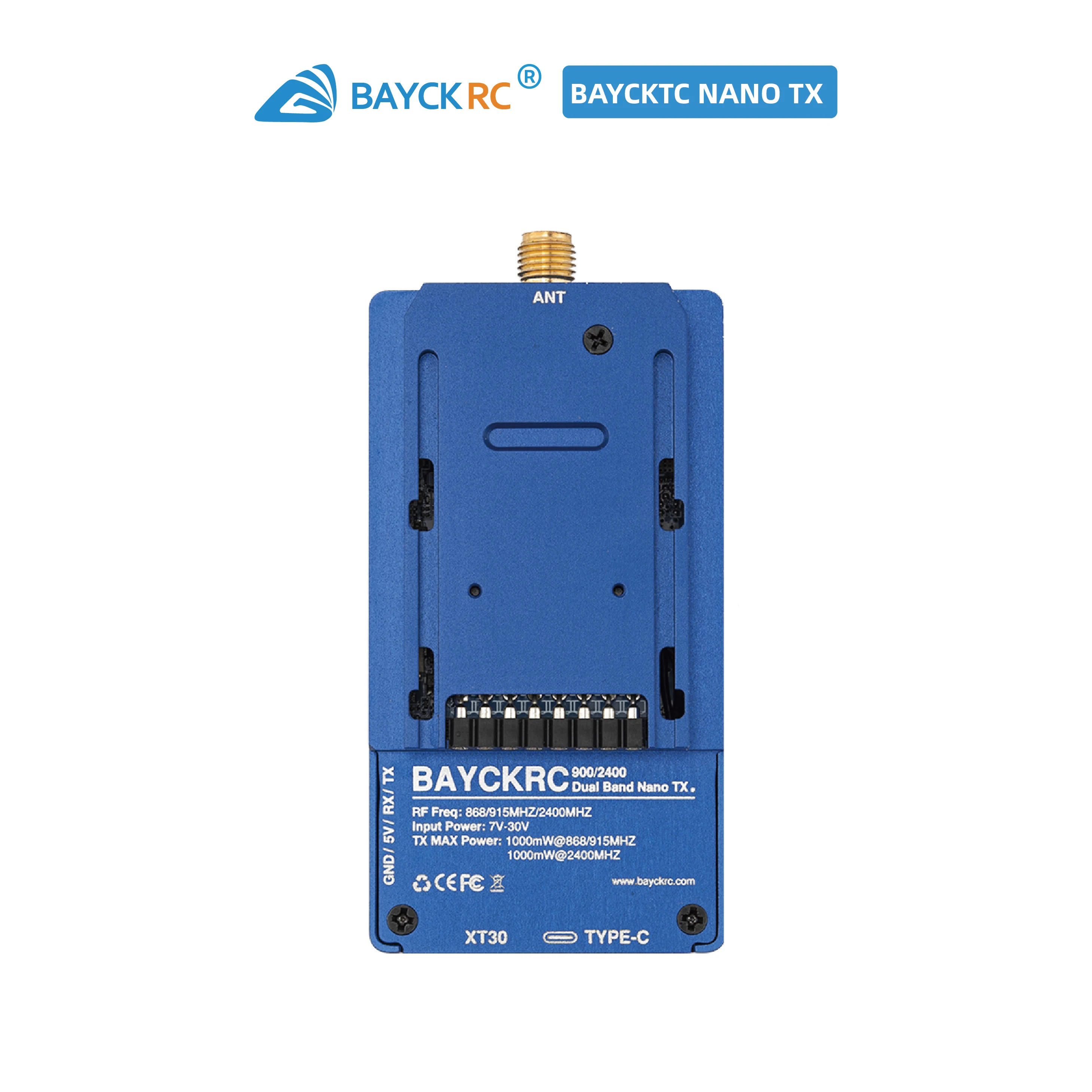 BAYCKRC C3 ExpressLRS 915 2.4G Dual Band Gemini NANO TX ELRS module For RC Transmitter Parts