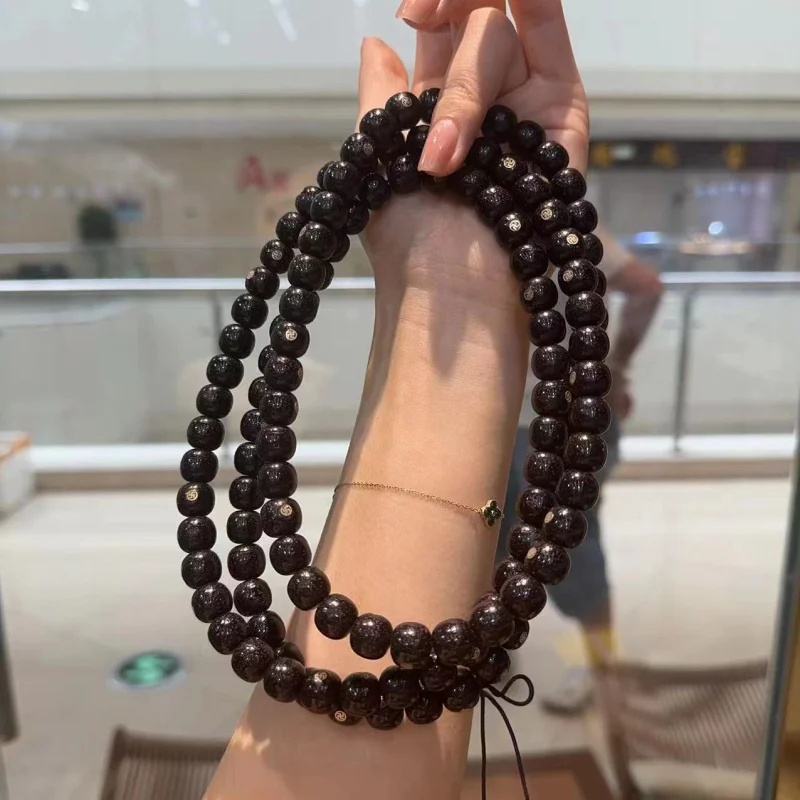 

New Premium Moon Bodhi Inlaid With Thousand Words Old Style 10X11 Accessories Handmade Bracelet