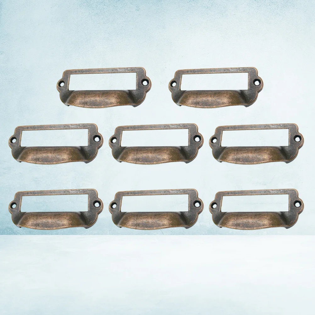 

8pcs Knob Pull Handle Zinc Alloy Bronze Modern Minimalist Door Knob Cabinet Drawer Wardrobe Suitcase Door Hardware Fitting