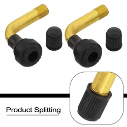 2pcs Electric Scooter Tyre Valves Stem 90 Degree Tubeless Tire Valve Air Nozzle Replacement Electric Scooter Accessories