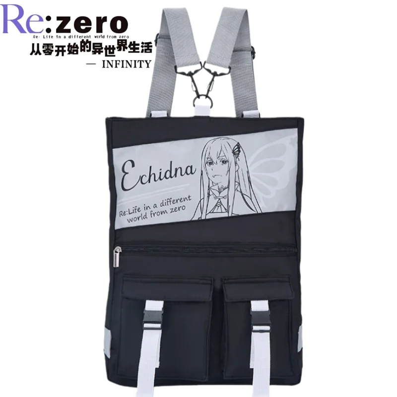 

New Re:ZERO -Starting Life in Another World Backpack Cartoon Remita Bag Anime Merchandise Holiday Gift Travel Storage