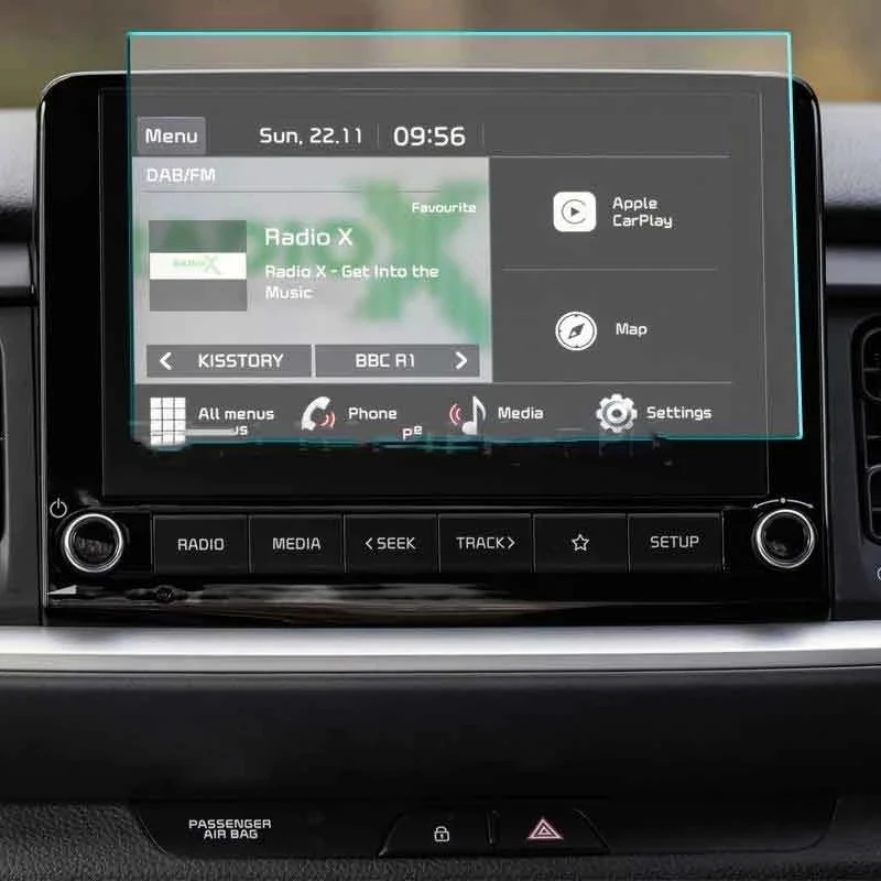 

Защитная пленка для экрана из закаленного стекла для Kia Stonic 2021, 2022, 8 дюймов, автомобильный радиоприемник, GPS-навигация, защитная пленка для экрана