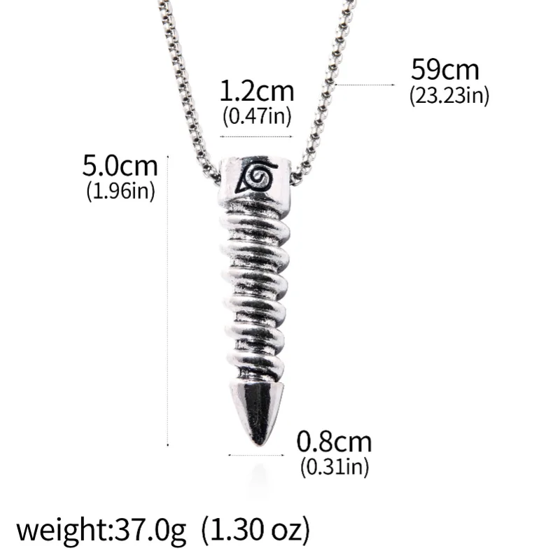 أنيمي الغزل رصاصة قلادة اوزوماكي بوروتو قلادة حديدية تأثيري الدعائم اكسسوارات الهدايا