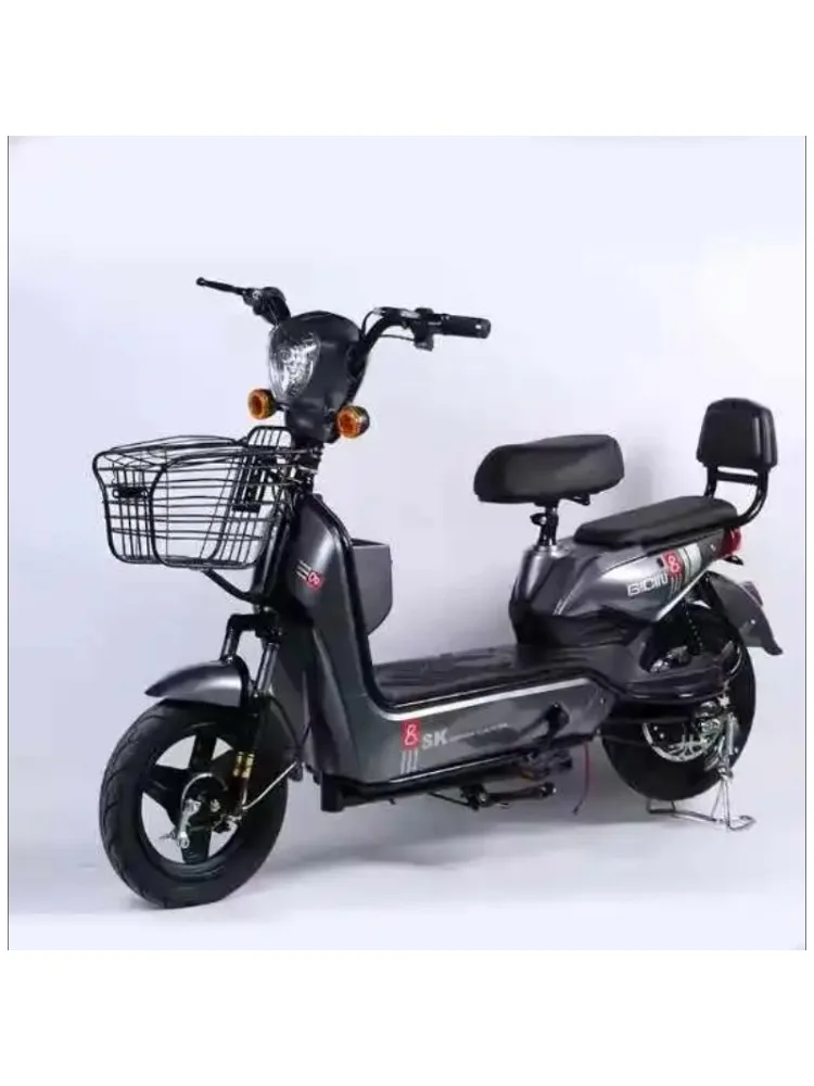 AliExpress YTYIN 500W 48V 60V Electric Bicycle for Adults, 2-Seater City Commuter E-Bike with Basket, Electric Two-wheel Scooter Moped Motorcycle