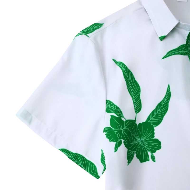 Camiseta de manga corta Hawaiana para hombre, ropa Popular coreana, Tiki de playa, Verano