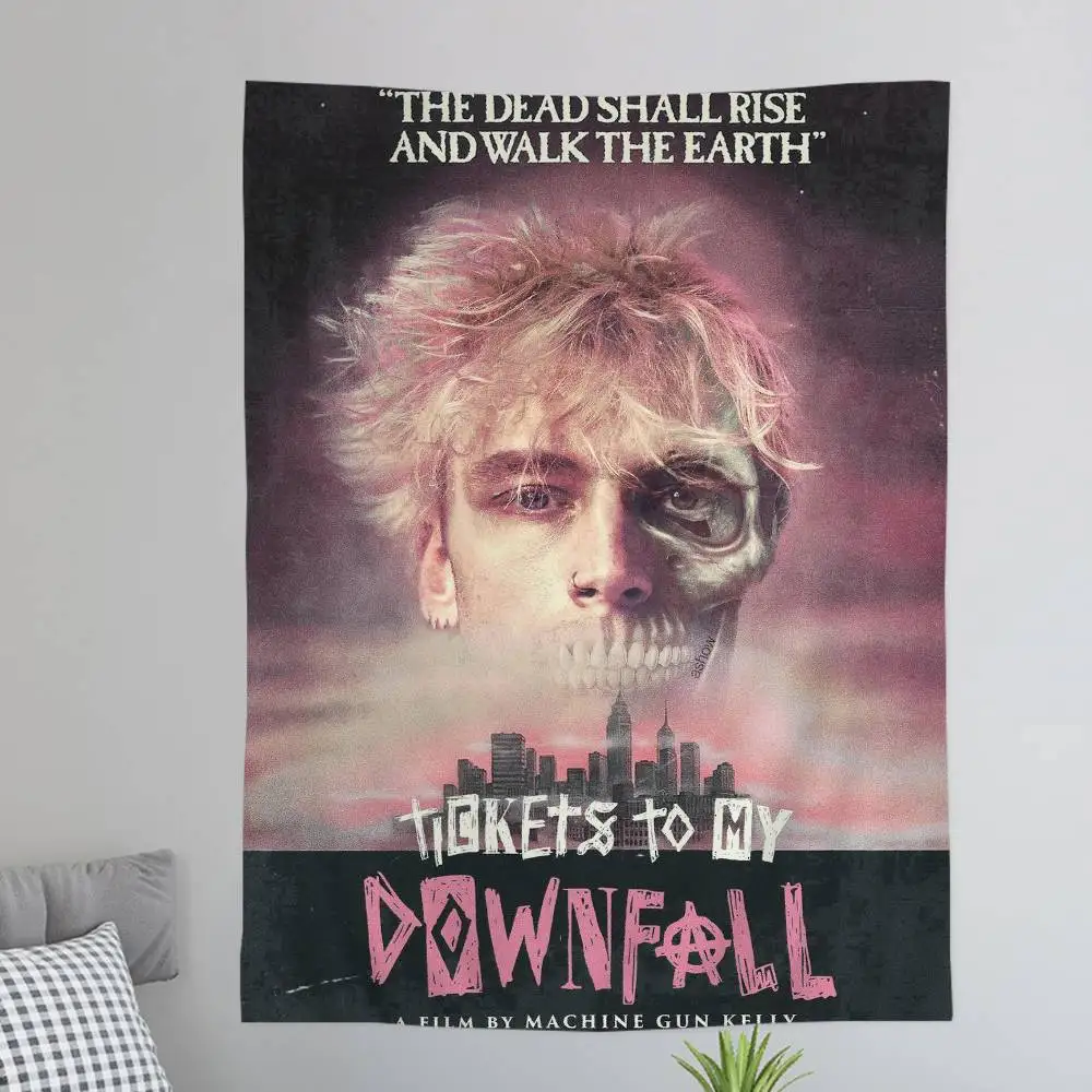 MGK M-Machine Gun K-Kelly DIY Wall Tapestry for Living Room Home Dorm Decor Wall Art Decor