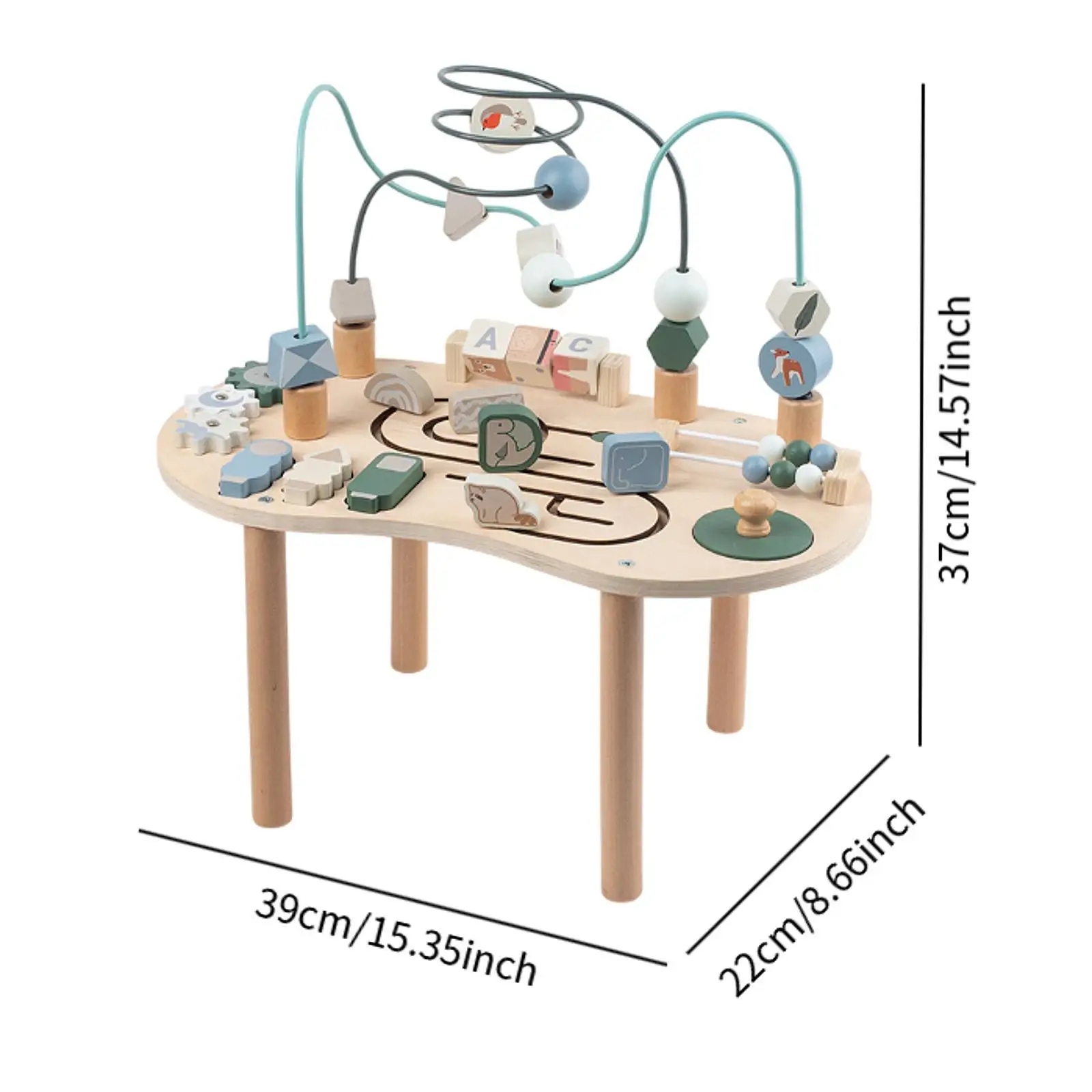 Kraal Doolhof Bord Speelgoed Puzzel Kralen Verjaardagscadeaus Cognitieve vaardigheden Kleurrijk