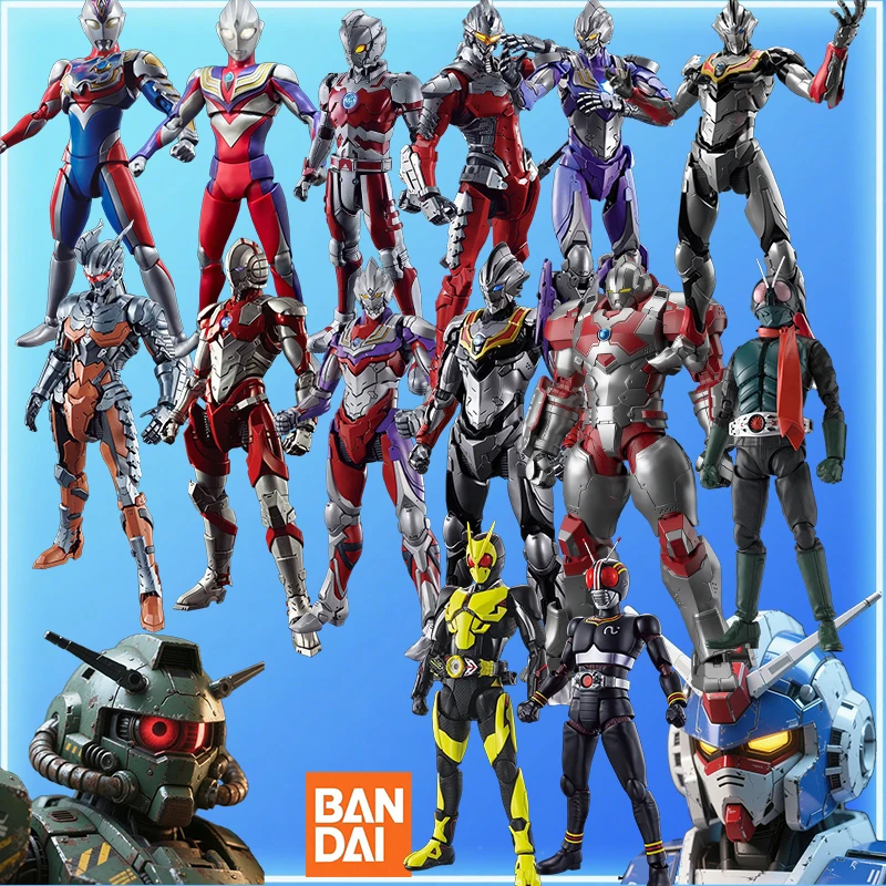 

Bandai Original FRS Tokusatsu ULTRAMAN SUIT ZERO-ACTION-, TIGA, ZI-O Anime Action Figure Assembly Model Toys Gifts For Children