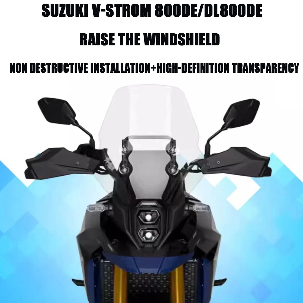 

Для SUZUKI V-STROM 800DE DL800DE лобовое стекло DL800DE мотоцикл Спорт высота и ширина 800DE фотоаксессуары