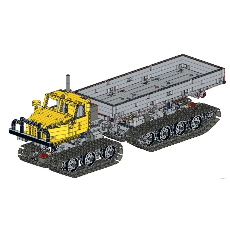 Classic MOC-104962 Crawler Loader Truck 1245 Pieces Loading Truck Design DIY Building Blocks Toy Birthday Gift Christmas Gift