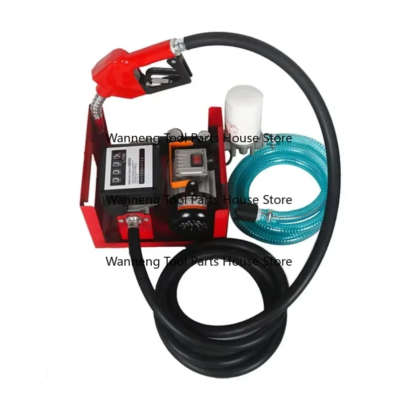 Portable Fuel Transfer Pump Kit 60L Flow Rate Compact AC 110V 220V with Added Fuel Filter for Easy Transport