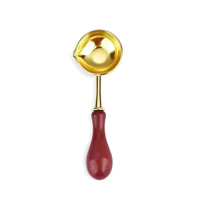 Wax Seal Stamp Set Lacquer Furnace Solid Wood Stove Fire Paint Seal Supplies Wax Spoon Sealing Wax Melting Pot Craft Supplies