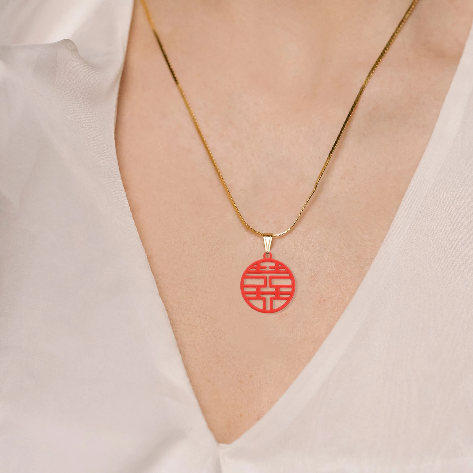 

20pcs Fu Keychain Bulk Lightweight Alloy Pendant DIY Decorative Necklace Bracelet Auspicious Creative Charm for Home for Vases