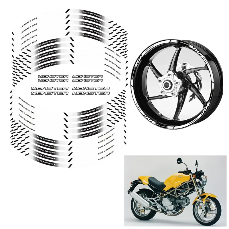 

Для DUCATI MONSTER 600 620 696 750 900 937 1100, детали мотоцикла, контурное украшение колеса, наклейка-A