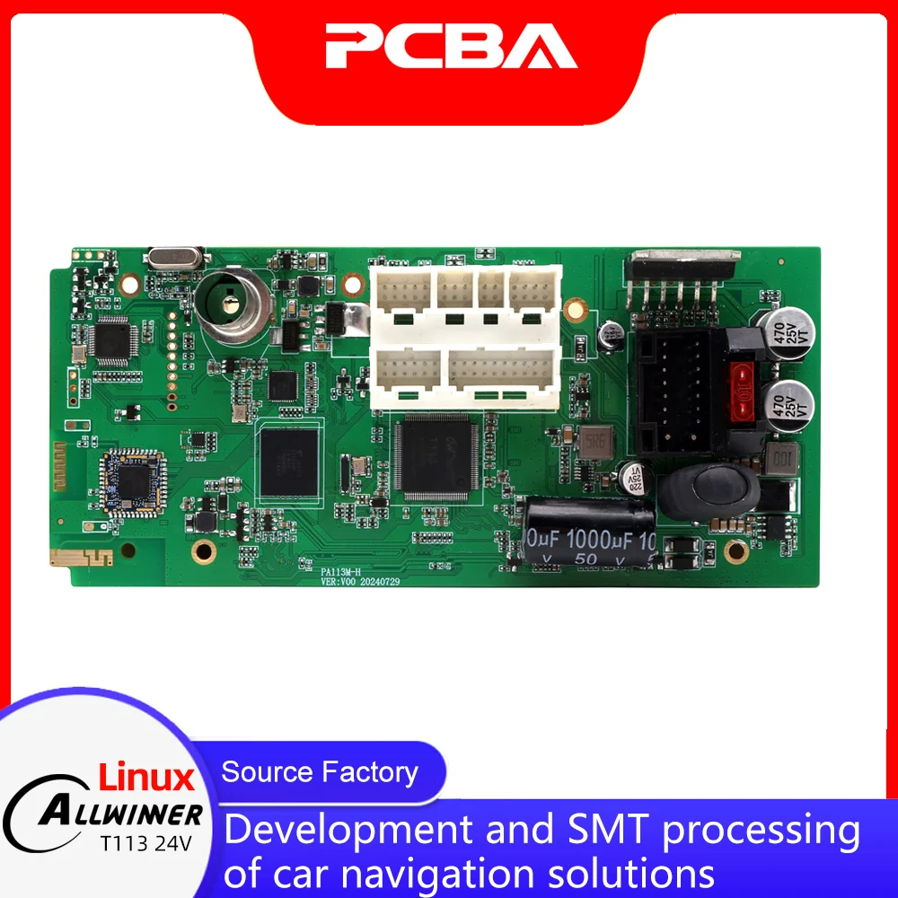 24V Bus Truck Linux Allwinner T113 chip wireless Carplay Android auto motherboard China Vietnam Factory PCBA Assembly ODM OEM