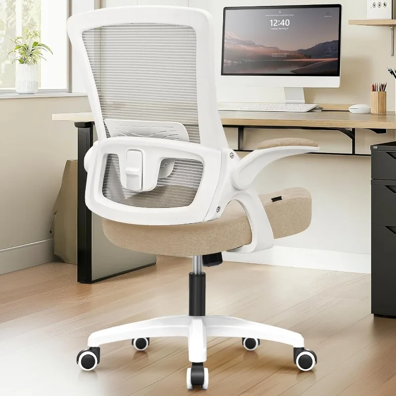 High Back Mesh Chair Adjustable Height and Ergonomic Design Home Office Computer Desk Executive Lumbar Support Padded