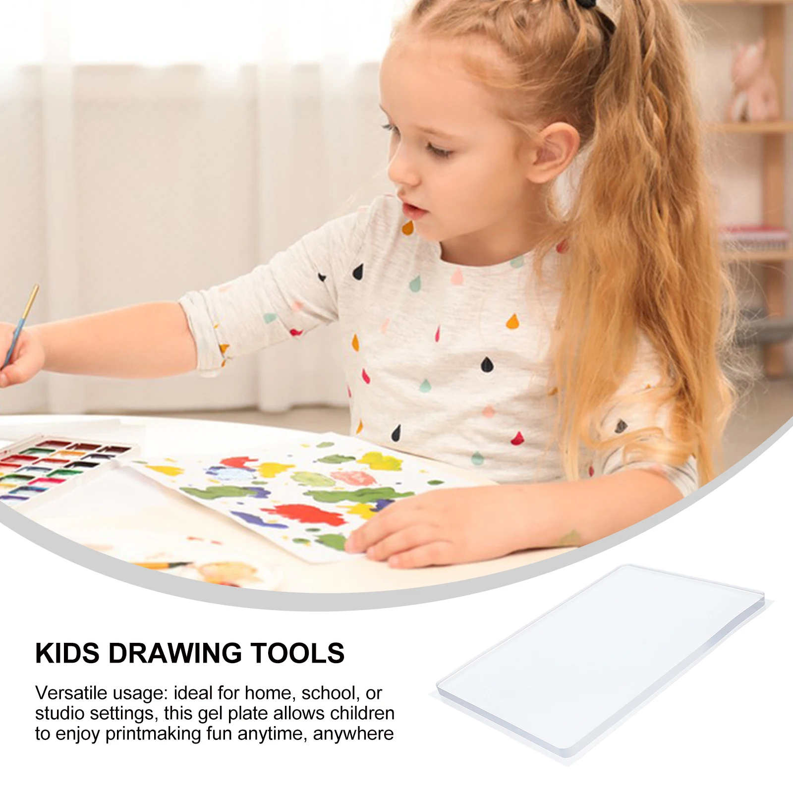 

20x25cm Kids Gel Printing Plate Reusable Gel Press Monoprinting Print Plate For Card Making Scrapbooking Crafts Pad Gel Plate A4