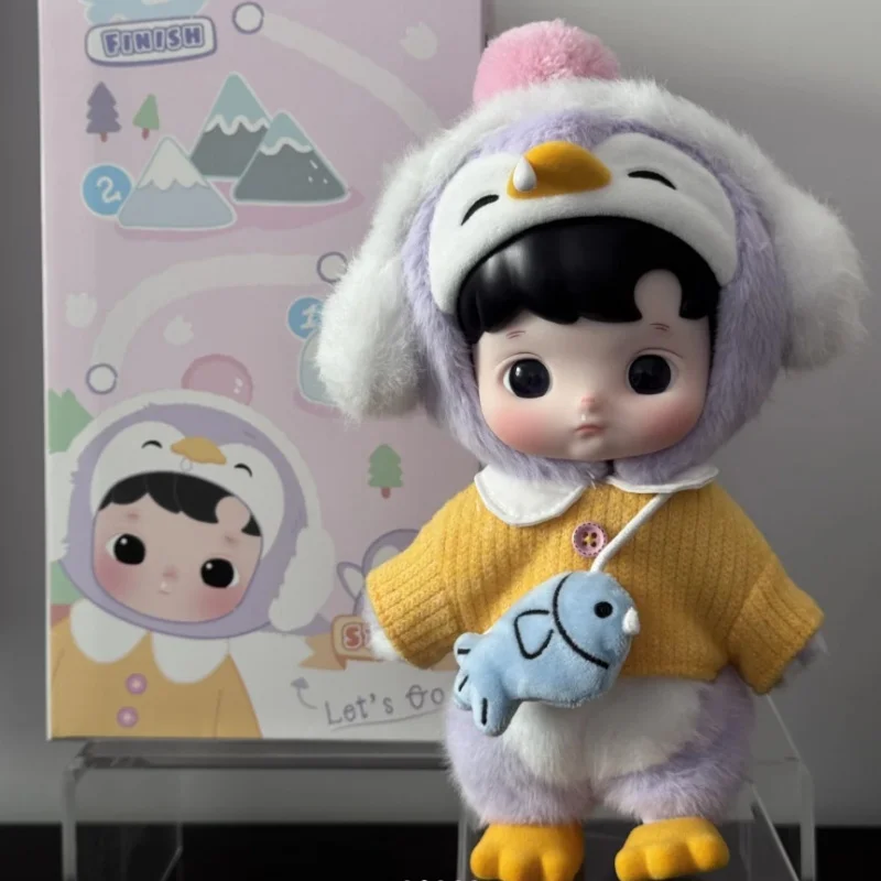 

20 см натуральная новая Haccipupu Penguin Joint Mobility Co брендовая серия кукла фигурка милая Коллекционная игрушка украшение для дома подарок