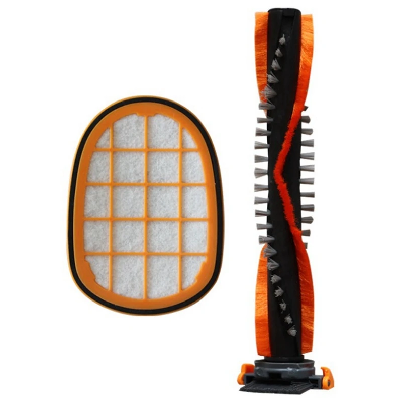 الجديد 2 قطعة فرشاة الأسطوانة فلتر HEPA لشركة فيليبس FC6822 FC6823 FC6827 FC6908 FC6906 FC6904 قطع غيار المكنسة الكهربائية