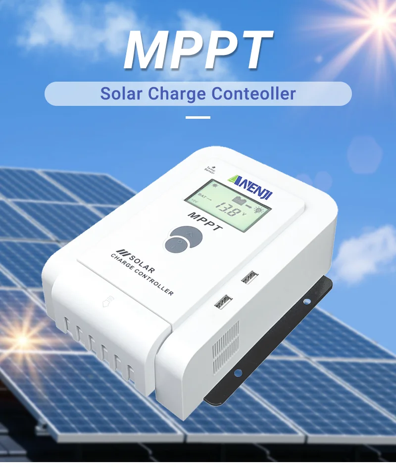 ANENJI MPPT 60A Solar Charge Controller Solar Panel Regulator 12V 24V 36V 48V Parallel 12 Units for Lead Acid Lithium Batteries