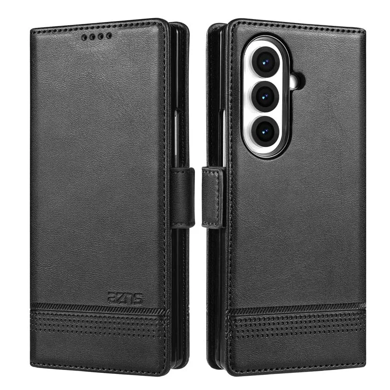 Luxury Flip PU Leather Case for Samsung Galaxy Z Fold 8 Ultra 7 6 5 4 3 Cover Fold8Ultra Fold7 Fold6 Wallet Protective Holder