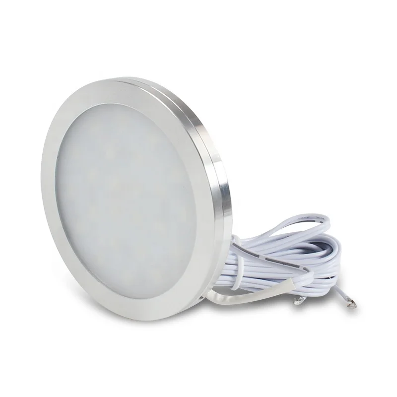 الملحقات DC12V 5 واط مقاوم للماء سبائك الألومنيوم صمام ثنائي باعث للضوء ضوء سقف خزانة RV