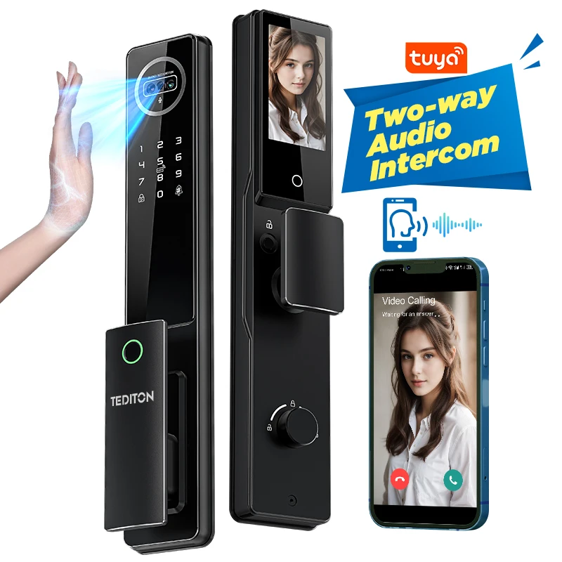 

Wholesale China Wholesale Smart Lock Aluminum Door Fingerprint Face Recognition Reasonable Price Wooden Door With Smart Lock