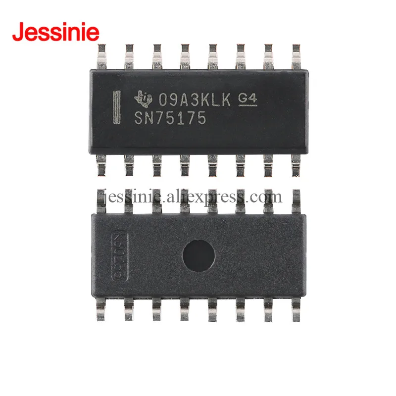 10Pcs/1pc SN75175DR SN75175 SN 75175 75175DR SOIC-16 Quad Differential Line Receiver IC Chip Original New