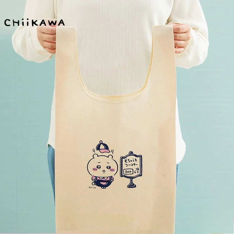Chiikawa Hachiware Usagi Kawaii Anime Cartoon Amusement Park Series Shopping Bag Portable One Shoulder Fashion Simple Exquisite