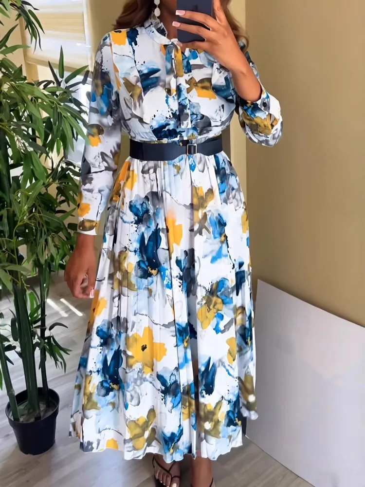 

Elegant African Dresses For Women 2025 New Africa Clothing Turkey Wedding Party Long Sleeve Dress Dashiki Ankara Print Outfit