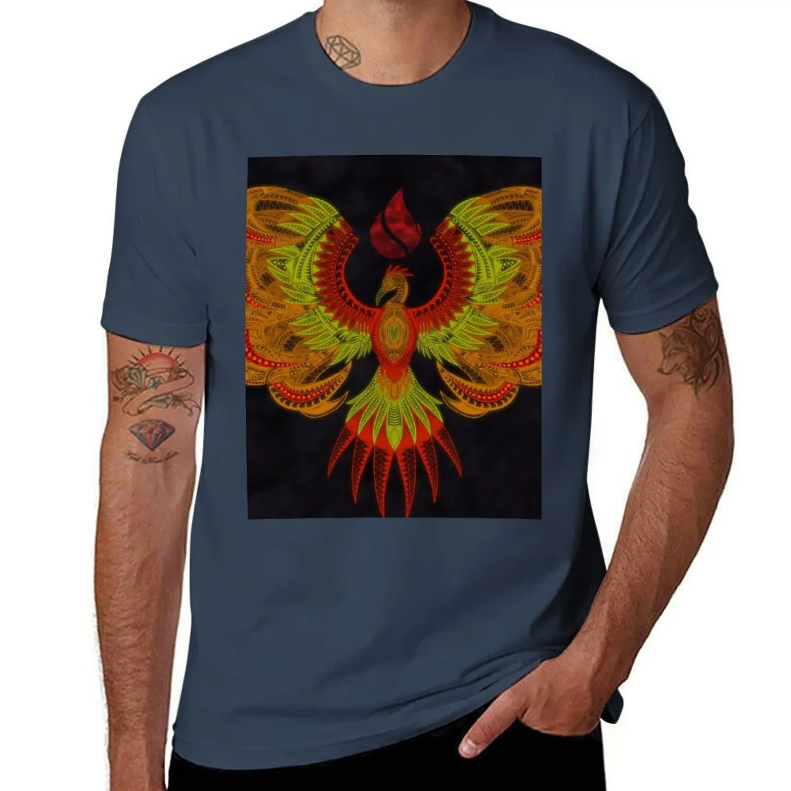 

Firebird T-Shirt Basic Solid Color Short Sleeve T-Shirt