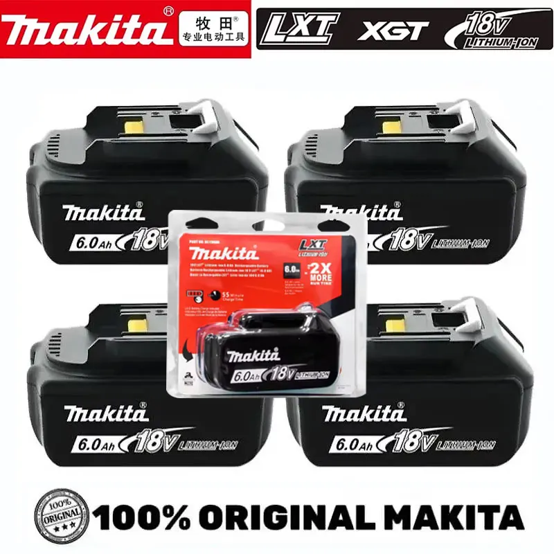 

6.0Ah/5.0Ah 100% original 18V Makita Rechargeable Battery for Makita 18V BL1830 BL1830B BL1840B BL1850 BL1850B Power Tools