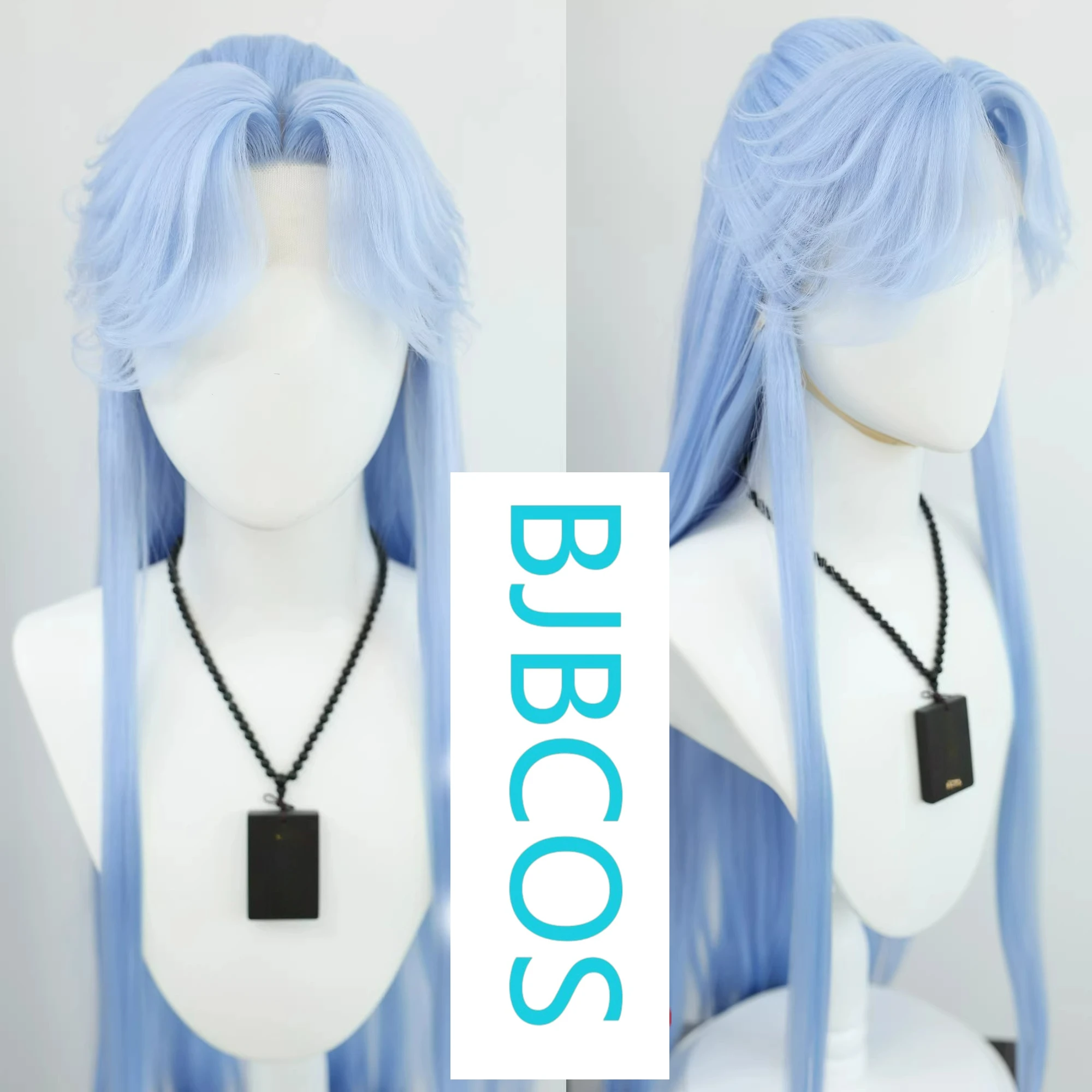 

[Styled Wig]Universal lace front wig antique style blue mermaid NPC design creative wig set