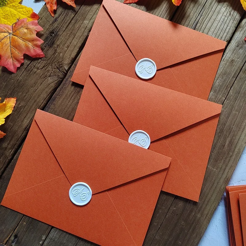 Burnt Orange Envelopes, Suitable for Wedding 5 