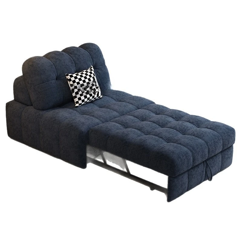 Puff sofa bed integrated dual-purpose foldable, small apartment bedroom telescopic dual-purpose multi-functional sofa bed