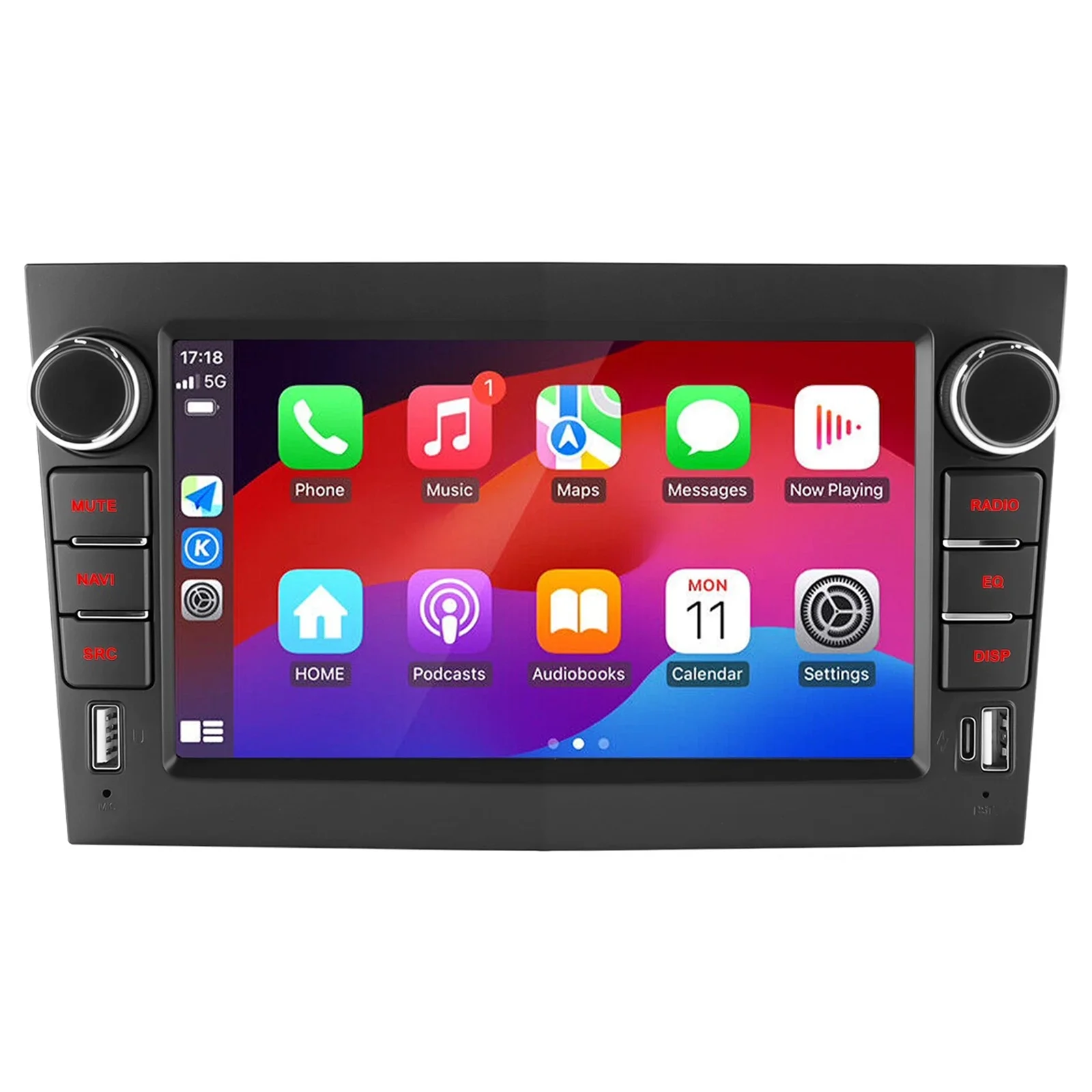 MOPECT Draadloze CarPlay Android Auto Autoradio voor Opel Astra Vectra Vauxhall Antara Zafira Corsa Vivaro Meriva BT RDS DAB+ DVR - afbeelding 2