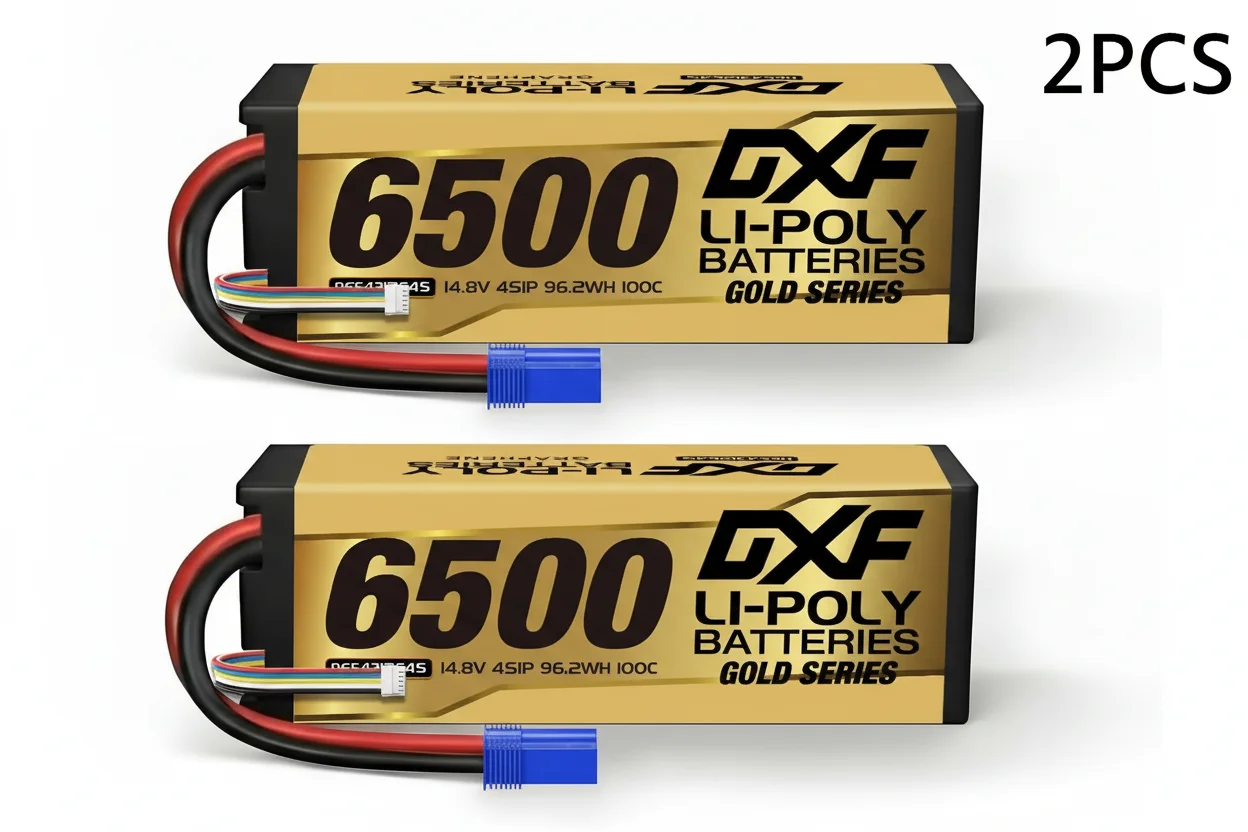 DXF 4S Lipo Batterij Grafeen 14.8V 15.2V 6500mAh 8000mAh 8400mAh 9200mAh 5mm 100C 120C 130C 140C voor 1/8 Buggy Truggy Auto Racing