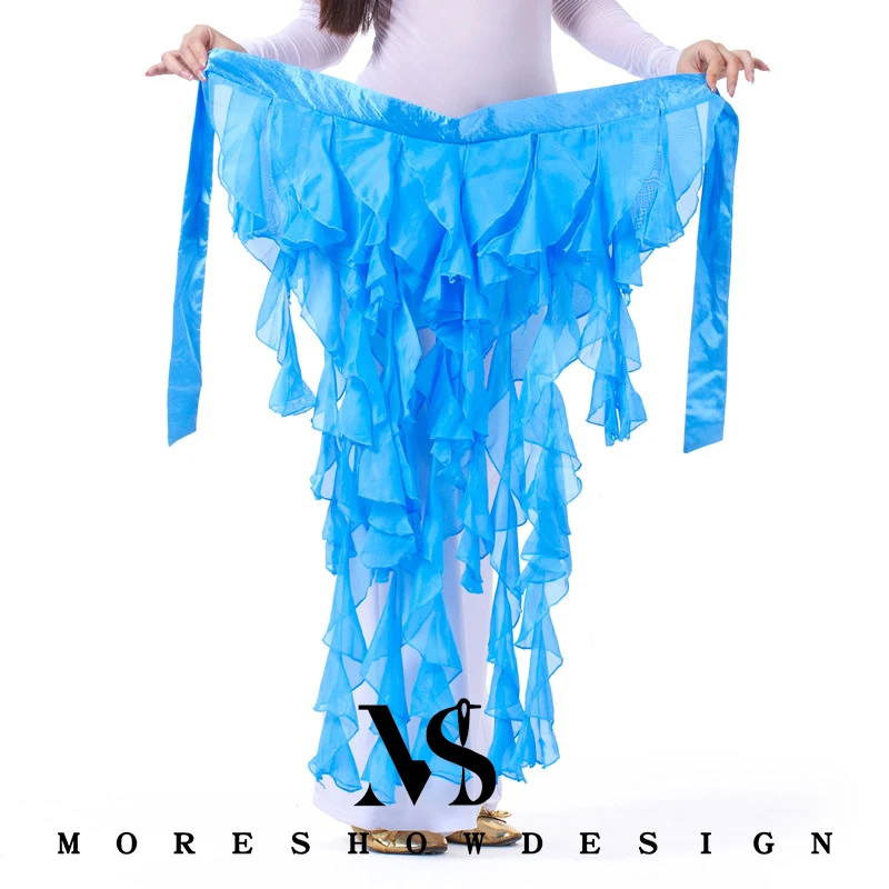 Аксессуары для танца живота, пояс-цепочка с девятихвостим лисьим хвостом для женщин, танцевальная одежда для выступлений на сцене, шарф с цепочкой на бедрах