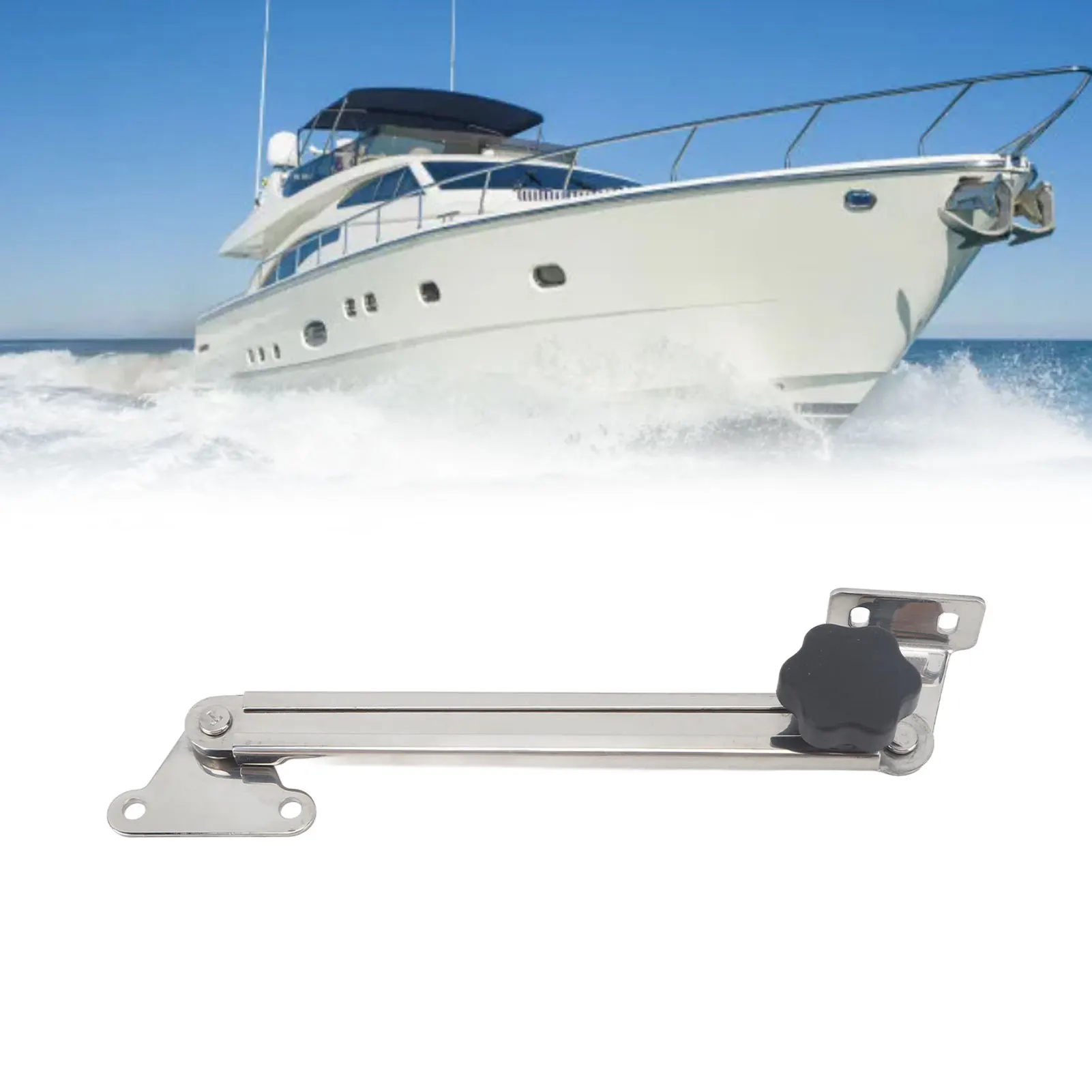 

Marine Hatch Lid Stay Adjuster Boat Hatch Lid Stay Support Flexible Retractable 6in To 11in Practical Marine Grade for Yacht