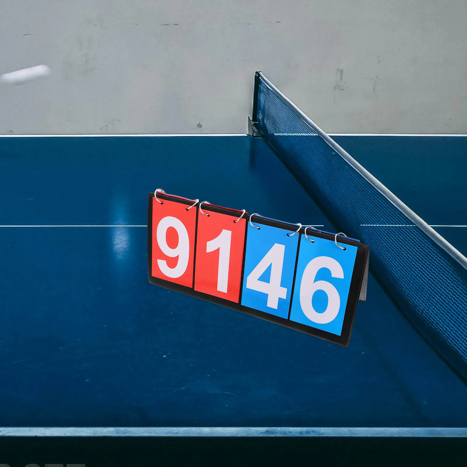 Four Flip Scoreboard Portable Tabletop Four-Digit Scoreboard for Multi Sports Table Tennis Accurate Score Display