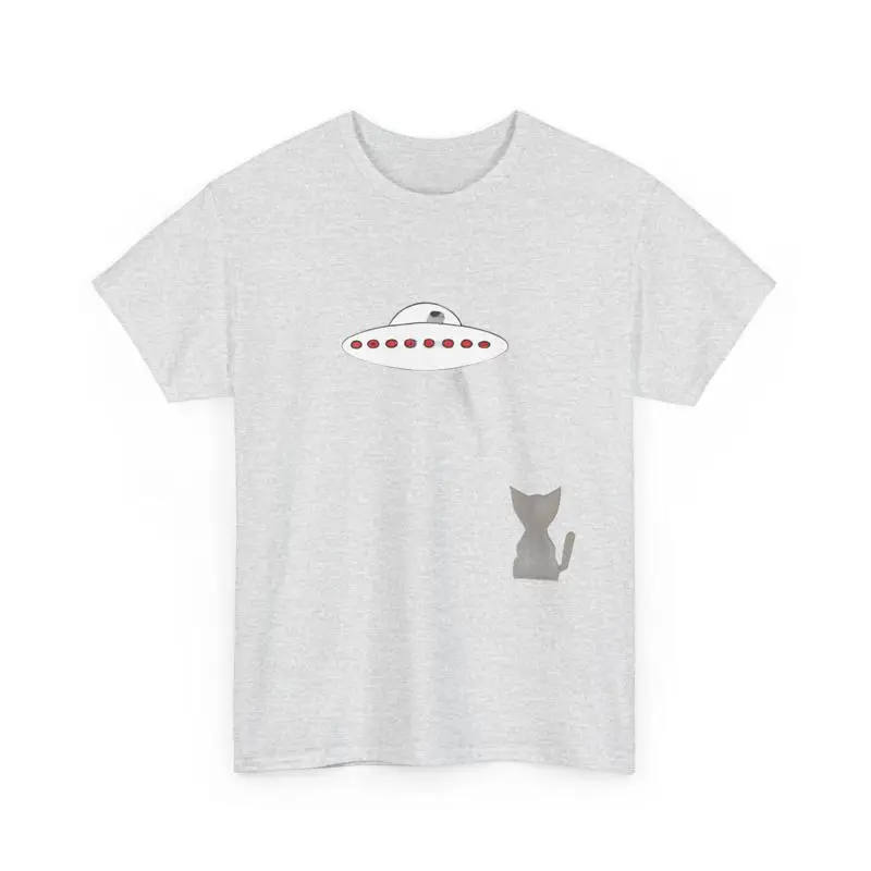 

Футболка Ufo Cat Abduction Alien Space Повседневный топ