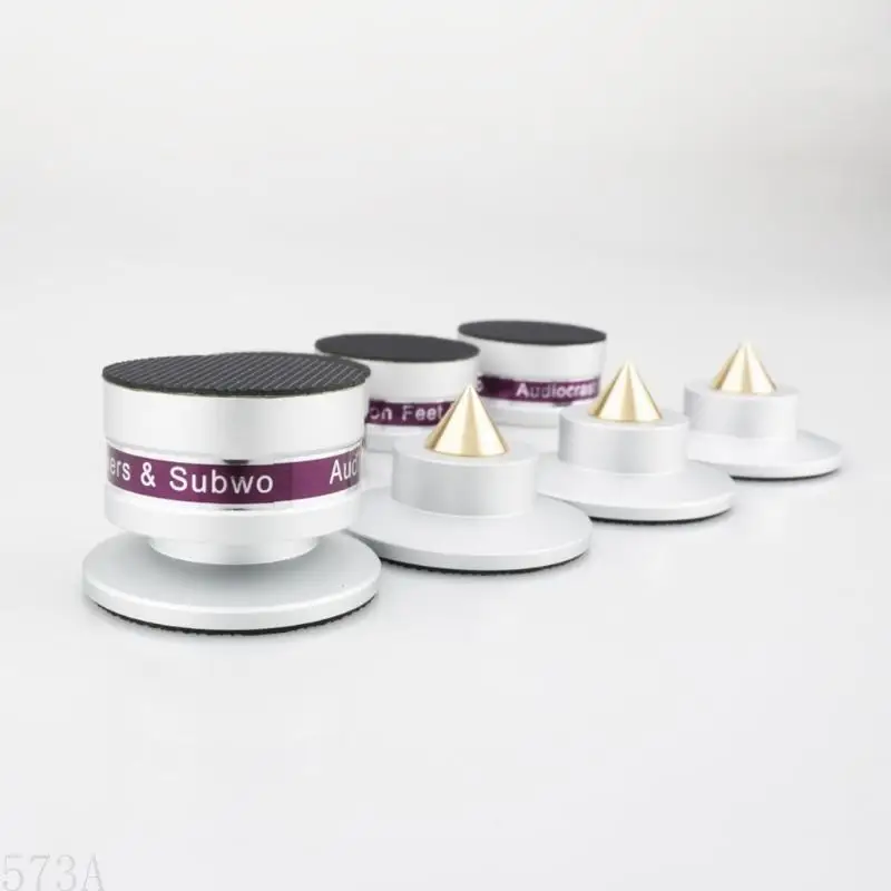 573A 4pcs منصات عزل الصدمات المقاوم للألومنيوم ، قدمين لاعب مكبر صوت Audiocrast IF03S/IF03B