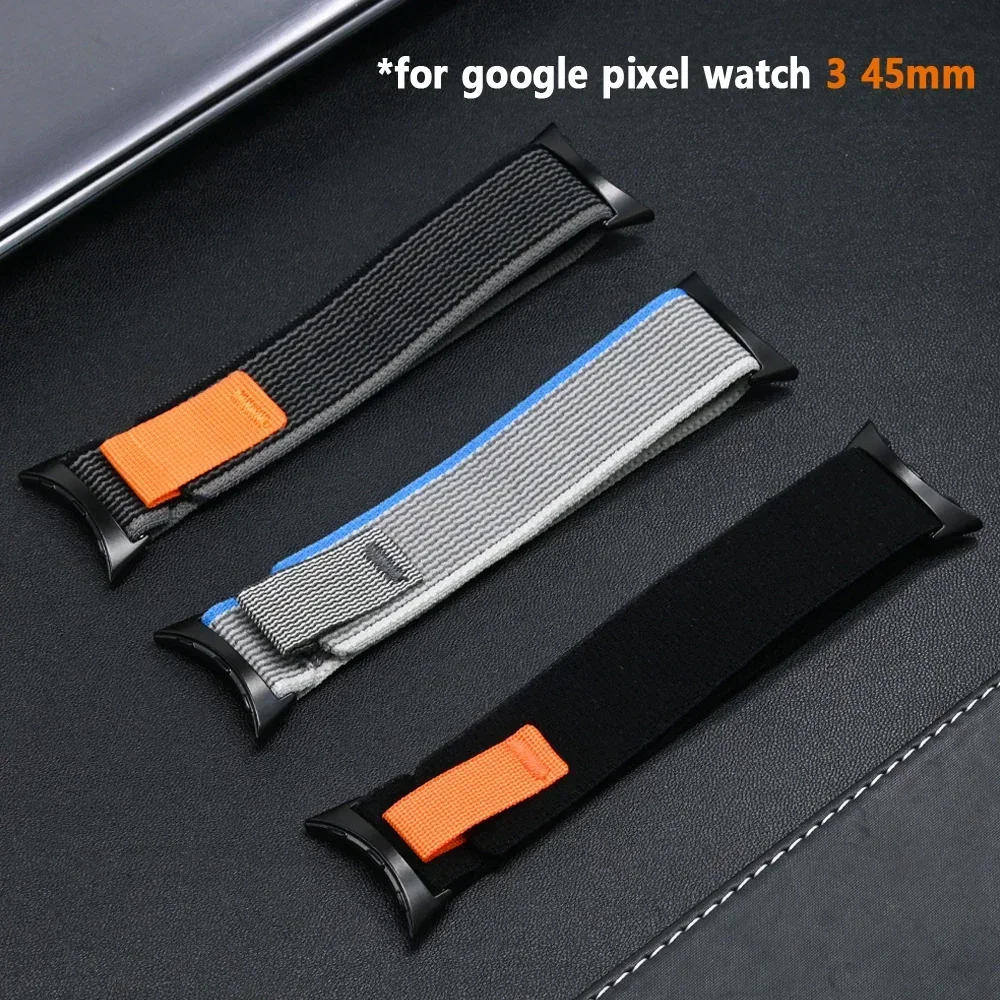 Trail Loop Strap for Google Pixel Watch 3 45mm Nylon Sport Band for Google Pixel Watch 3 Wristband Bracelet Replaced Accessories