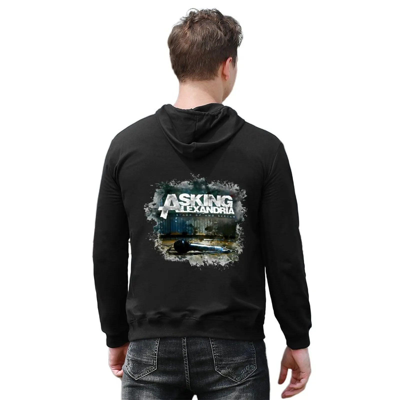 Asking Alexandria Hoodie men's winter sweater graphic t shirts men japanese style hooded shirt hoodie man