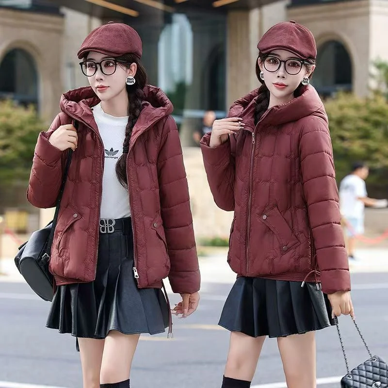 

The 2024 New Fashion Cotton-padded Coat Short Thick Fashion Cotton-padded Jacket In Autumn Winter Warm Loose Coat Western Style