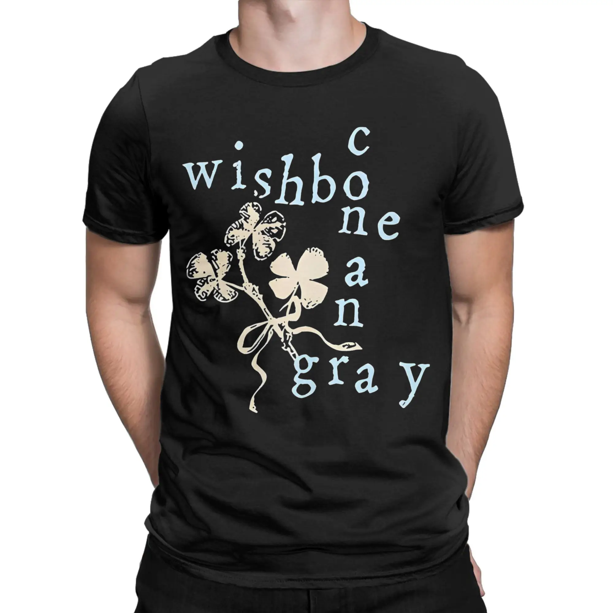 Conan Gray Wishbone Clovers Crossword T-Shirt for Men  Vintage Pure Cotton Tees Crew Neck Short Sleeve T Shirt Gift Idea Tops